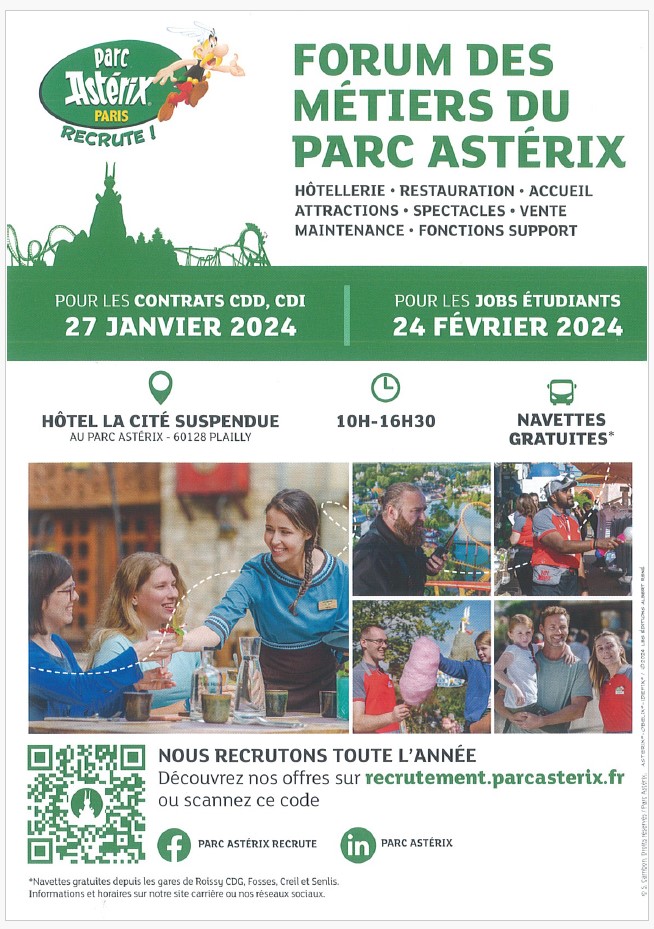 Parc Astrix forum des mtiers 2024